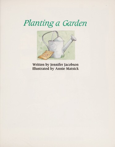 Book cover for Ready Readers, Stage 2, Book 26, Planting a Garden, Single Copy