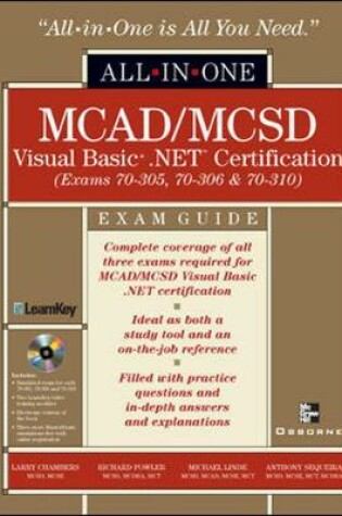 Cover of MCAD/MCSD Visual Basic .NET Certification All-in-One Exam Guide