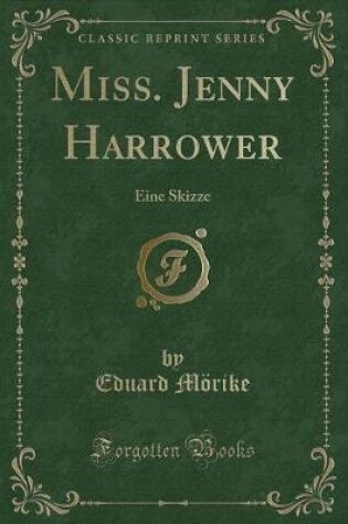 Cover of Miss. Jenny Harrower