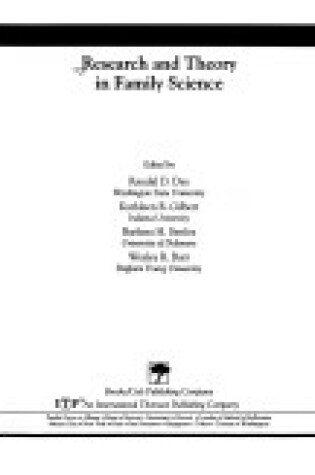 Cover of Research and Theory in Family Science