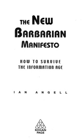 Cover of The New Barbarian Manifesto