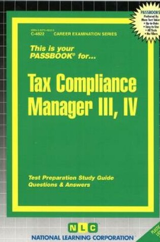 Cover of Tax Compliance Manager IV