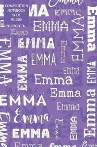 Cover of Emma Composition Notebook Wide Ruled