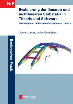 Book cover for Evaluierung der linearen und nichtlinearen Stabstatik in Theorie und Software