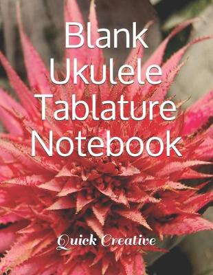 Book cover for Blank Ukulele Tablature Notebook