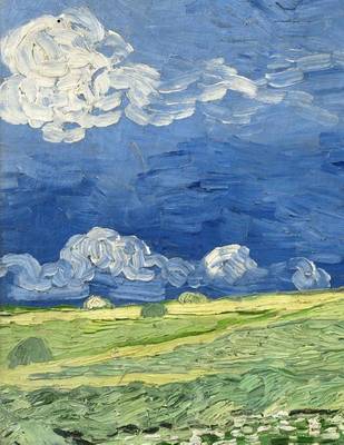 Book cover for Wheatfield Under Thunderclouds, Vincent Van Gogh. Ruled Journal