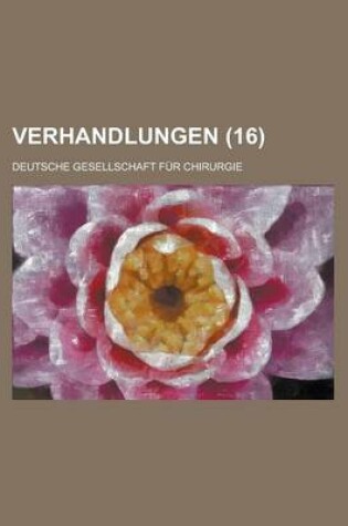 Cover of Verhandlungen (16)