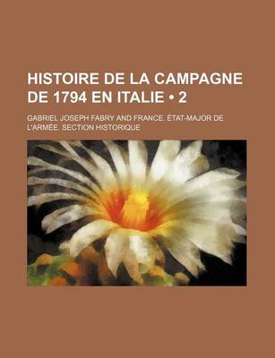 Book cover for Histoire de La Campagne de 1794 En Italie (2)