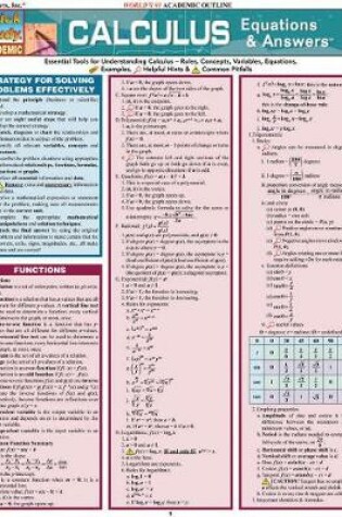 Cover of Calculus Equations & Answers