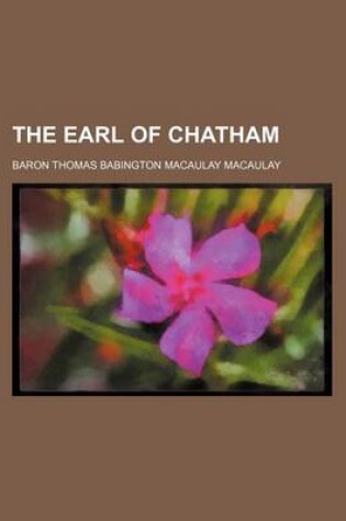 Cover of The Earl of Chatham