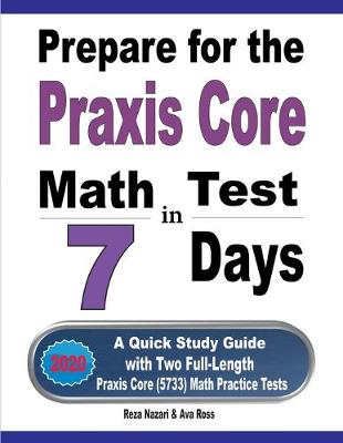 Book cover for Prepare for the Praxis Core Math Test in 7 Days