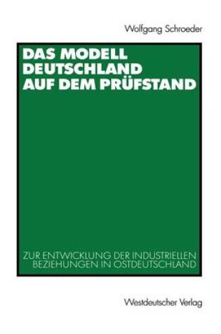 Cover of Das Modell Deutschland auf dem Prufstand