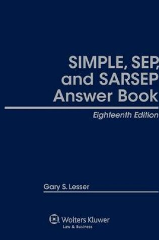 Cover of Simple, Sep, and Sarsep Answer Book, Eighteenth Edition