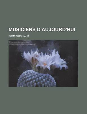 Book cover for Musiciens D'Aujourd'hui