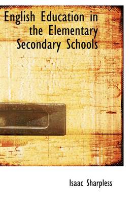 Book cover for English Education in the Elementary Secondary Schools