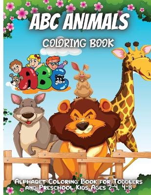 Book cover for ABC Animals Coloring Book