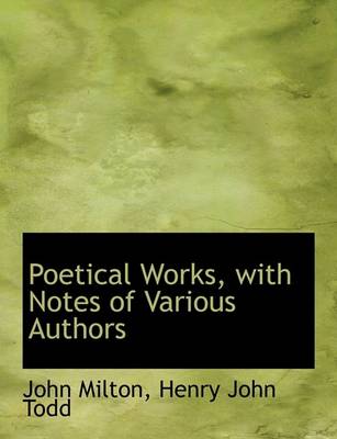 Book cover for Poetical Works, with Notes of Various Authors