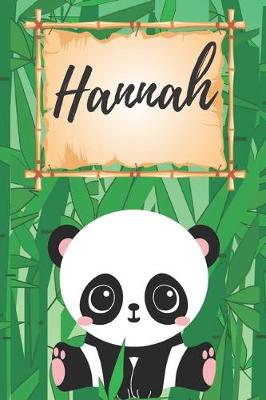 Book cover for Hannah Notizbuch Panda / Malbuch / Kritzelbuch / Tagebuch / Journal / DIN A5 / Geschenke