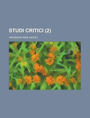 Book cover for Studi Critici (2 )