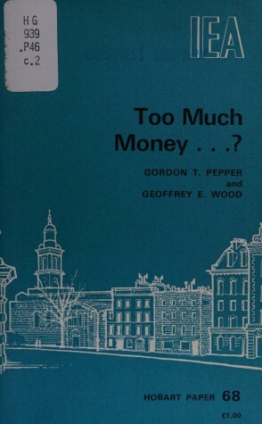 Book cover for Too Much Money...?