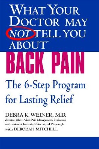 Cover of What Your Dr...Back Pain