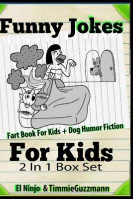 Book cover for Funny Jokes for Kids Fart Book for Kids + Dog Humor Fiction