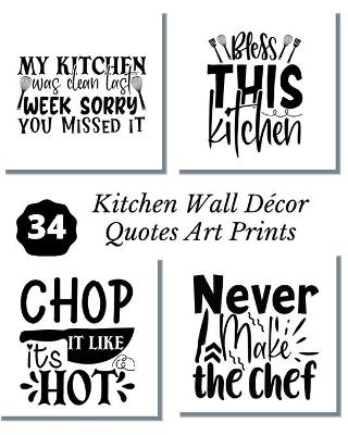 Book cover for Kitchen Wall Decor Quotes Art Prints