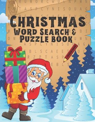 Book cover for Christmas Wordsearch and Puzzle Book