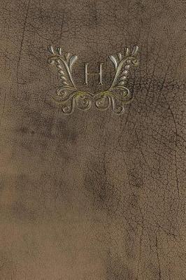 Book cover for Monogram "h" Meeting Notebook