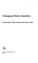 Book cover for Changing Ethnic Identities