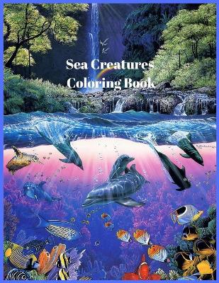 Book cover for Sea Creatures Coloring Book