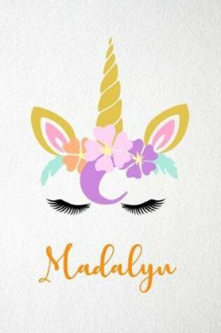 Cover of Madalyn A5 Lined Notebook 110 Pages