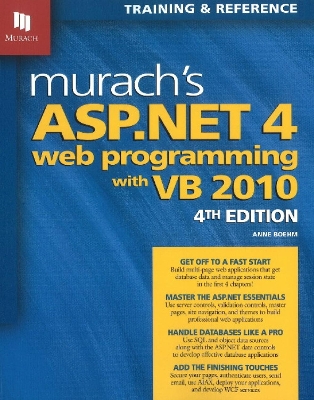 Book cover for Murach's ASP.NET 4 Web Programming with VB 2010