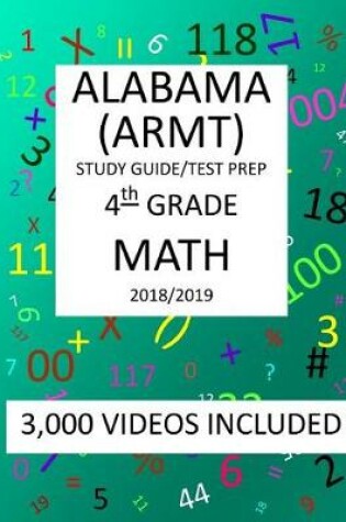 Cover of 4th Grade ALABAMA ARMT, 2019 MATH, Test Prep