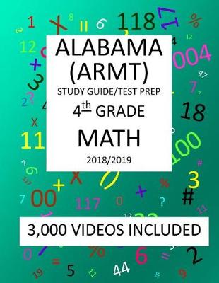 Book cover for 4th Grade ALABAMA ARMT, 2019 MATH, Test Prep