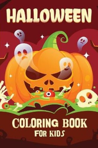 Cover of Halloween coloring book for kids