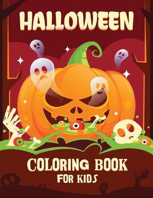 Book cover for Halloween coloring book for kids