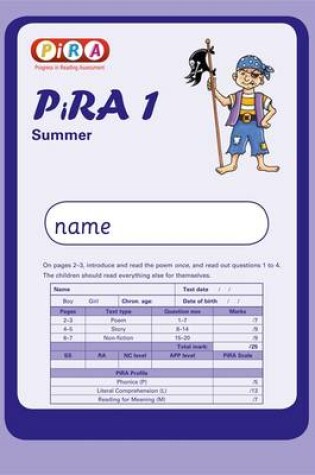 Cover of Progress in Reading Assessment Test 1, Summer Pk10