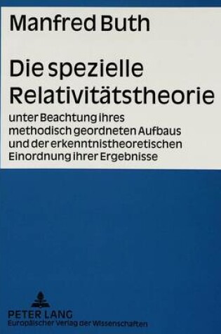 Cover of Die Spezielle Relativitaetstheorie