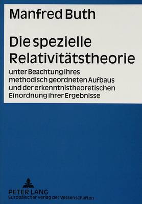 Book cover for Die Spezielle Relativitaetstheorie