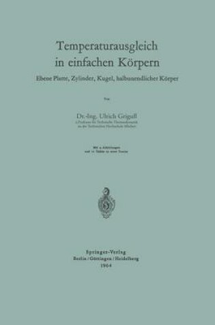 Cover of Temperaturausgleich in Einfachen Koerpern