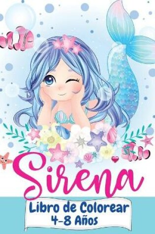 Cover of Sirena Libro de Colorear 4-8 anos