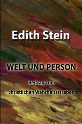 Cover of Welt und Person