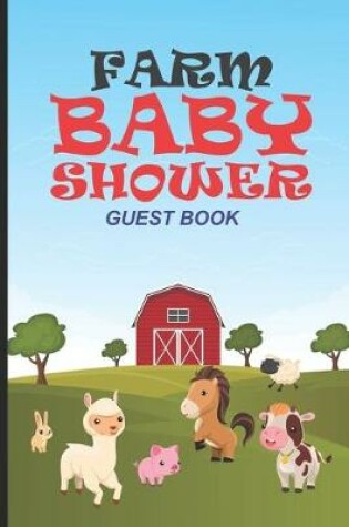 Cover of Farm Baby Shower Guest Book