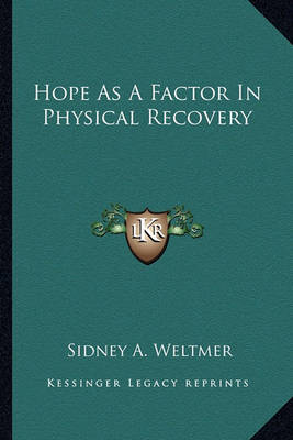 Book cover for Hope as a Factor in Physical Recovery