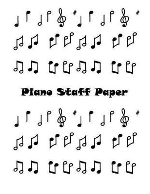 Book cover for Piano Staff Paper