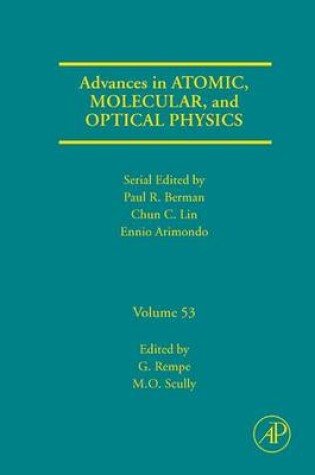 Cover of Advances in Atomic, Molecular, and Optical Physics