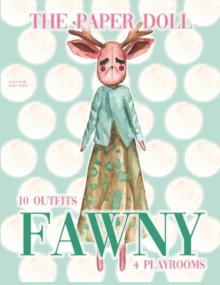 Book cover for Paper doll Fawny. Fashion stylish rag fawn toy