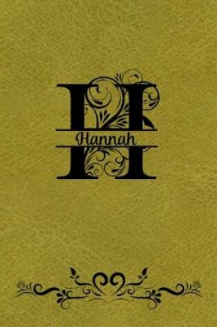 Cover of Split Letter Personalized Journal - Hannah