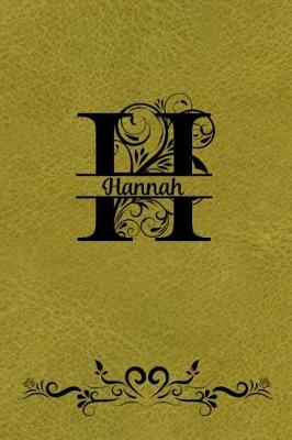 Book cover for Split Letter Personalized Journal - Hannah